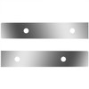 Stainless Steel Extension Panels W/ 4 Round 3/4 Inch Light Holes For Kenworth T660, T800, W900