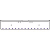 20 Inch Chrome Texas Rolled End Bumper Kit With Bolt Holes And 15 Round 2 Inch Amber-Purple Dual Revolution Lights For Freightliner Classic 120, 132 Xl 2002- 2007