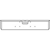18 Inch Chrome Texas Boxed End Bumper W/ Tow Hole Freightliner Classic, FLC & COE 1984-1999