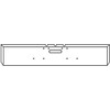 18 Inch Chrome Texas Boxed End Bumper W/ Tow Hole Freightliner Classic, FLC & COE 1984-1999