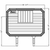 Merritt Smooth Aluminum 68 X 70 Inch Cab Rack With Jail Bar Window & 45 Degree Corners