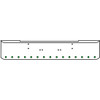 22 Inch 7 Gauge Chrome Texas Rolled End Bumper With Bolt Holes, 15 Round 2 Inch Amber-Green Dual Revolution Lights Without Visor For Kenworth W900A 1967 Thru 1981