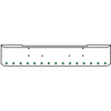 18 Inch Chrome Texas Rolled End Bumper Kit With Bolt Holes And 15 Round 2 Inch Amber-Green Dual Revolution Lights With Visors For Kenworth W900B, W900L