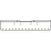 22 Inch Chrome Texas Rolled End Bumper Kit With Bolt Holes And 15 Round 2 Inch Amber-Clear Std Leds Lights For Peterbilt 352, 359 1972 Thru 1987