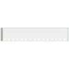 18 Inch Chrome American Road Runner Mitered Corner Bumper With 15 Rnd 2 Inch Light Holes For Peterbilt 357, 378, 379