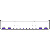 20 Inch Chrome Texas Rolled End Bumper Kit With Bolt Holes And 4 Oval-8 Round 2 Inch Amber-Purple Dual Revolution Lights For Peterbilt 357, 378, 379 1987 - 2007