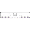 20 Inch Chrome Texas Rolled End Bumper Kit With Tow Hole And 6 Oval-6 Round 2 Inch Amber-Purple Dual Revolution Lights For Peterbilt 357, 378, 379 1987 - 2007