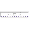 20 Inch Chrome Texas Rolled End Bumper Kit With Tow Hole And 15 Round 2 Inch Amber-Purple Dual Revolution Lights For Peterbilt 357, 378, 379 1987 - 2007