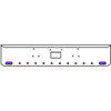 22 Inch Chrome Texas Rolled End Bumper Kit With Tow Hole And 2 Oval-10 Round 2 Inch Amber-Purple Dual Revolution Lights For Peterbilt 357, 378, 379 1987 - 2007