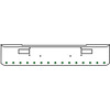 18 Inch Chrome Texas Rolled End Bumper Kit With Step Holes And 15 Round 2 Inch Amber-Green Dual Revolution Lights For Peterbilt 362 1981 - 2002