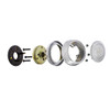 Chrome Steering Wheel Hub And Horn Button Kit For Kenworth 1997-2001