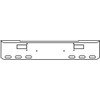 22 Inch Chrome Rolled End American Eagle Bumper With Step, 6 Oval Light Holes