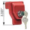 Heavy Duty Red Plastic Glad Hand Trailer Lockout Device - Keyed Alike