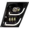 Blackout LED Fog Light W/ Daytime Running, Position Light For Volvo VNL Driver Side