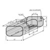 BESTfit Rectangular 60 Gallon Front Fill Fuel Tank With Step 15 X 25 X 37 Inch For Passenger Side