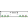 22 Inch Chrome Texas Rolled End Bumper Kit With Center Tow Hole And 6 Oval Amber-Green Dual Revolution Lights For Western Star Constellation, Heritage