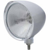Chrome Chopper Headlight W/ H4 Halogen Bulb, Smooth Visor