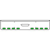 18 Inch Chrome Texas Rolled End Bumper Kit With Center Tow Hole And 8 Oval Amber-Green Dual Revolution Lights For Western Star 4900Sf 2008 - Current