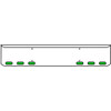 20 Inch Chrome Texas Rolled End Bumper Kit With Mount Holes And 6 Oval Amber-Green Dual Revolution Lights For Western Star 4700 Sf 2013 - Current