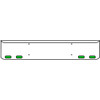 22 Inch Chrome Texas Rolled End Bumper Kit With Bolt Holes And 4 Oval Amber-Green Dual Revolution Lights For Western Star 4700Sf 2013 - Current