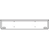 20 Inch Chrome Texas Boxed End Bumper With 2 Oval Light Holes For Western Star 4700Sf