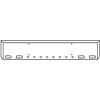 22 Inch Chrome Texas Boxed End Bumper With 4 Oval And 8 - 2 Inch Light Holes For Western Star 4700Sf