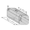 BESTfit 55 Gallon Rear Fill Rectangular Fuel Tank 18 X 18.5 X 38 Inch For Freightliner M2 Passenger Side