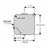 BESTfit 55 Gallon Rear Fill Rectangular Fuel Tank 18 X 18.5 X 38 Inch For Freightliner M2 Passenger Side
