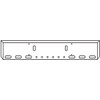 20 Inch Chrome Boxed American Eagle Bumper With Tow, 6 Oval And 6 - 2 Inch Round Light Holes For Western Star 4700Sf