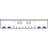 18 Inch Chrome Texas Rolled End Bumper Kit With Step Holes And 4 Oval-8 Round 2 Inch Amber-Purple Dual Revolution Lights For Western Star 4700Sf 2013 - Current