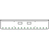 18 Inch Chrome Texas Rolled End Bumper Kit With Step Holes And 15 Round 2 Inch Amber-Green Dual Revolution Lights With Visors For Western Star 4700Sf 2013 - Current
