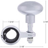 Steering Wheel Spinner With Chrome Die-Cast Clamp - Liquid Silver