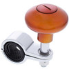Steering Wheel Spinner With Chrome Die-Cast Clamp - Cadmium Orange