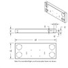 Stainless Rear Center Panel W/ Four 7 LED 4 Inch Light W/ Flat Bezels - Competition Series