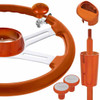 Cadmium Orange 18 Inch Steering Wheel Kit With Matching Shifter Accessories