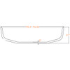 16 Inch Chrome Wrap Around Bumper With Tow Holes For Volvo Wg SBA