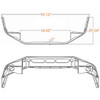 14 Inch Chrome Wrap Around Bumper With Tow And Fog Light Holes For Volvo Vnr SBA