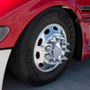 33MM X 4.75 Inch Chrome HP Thread-On Hub Pilot Style Super Spike Nut Covers - Pack Of 10