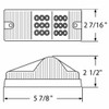 18 Diode Amber LED Clear Lens Clearance Marker Signal Light For Freightliner Sleeper