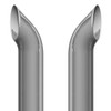 Lc 8 X 120 Chrome West Coast Quiet Stack Kit With 8-8 Ld 90-Deg Elbows, 55 Spools, 8-5 Chrome Tl Tee, Day Cab With 4 Cab Brackets For Peterbilt 378, 379 And 389 Glider