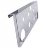 Stainless Steel Rear Center Light Panel W/ 2 Rnd 4 Inch Light Cutouts,4 Rnd 2 Inch Cutouts, & 4 Universal Cutouts