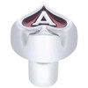Chrome Ace Of Spades Dash Knob - Thread On