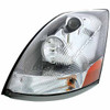 Competition Series Chrome Headlight W/ Chrome Inner Housing - Driver Side - For Volvo VNL Gen II