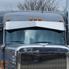 13 X 10 Inch Stainless Steel Reverse Bowtie Visor By 12 Gauge Customs Fits Peterbilt 589