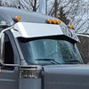 14 X 10 Inch Stainless Steel Reverse Bowtie Visor By 12 Gauge Customs Fits Peterbilt 589