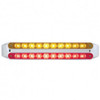 Dual 10 LED 9 Inch Light Bars - Amber And Red LED/ Amber And Red Lens