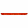 14 LED 12 Inch Sequential Light Bar, Red LED/ Red Lens