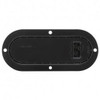 22 LED 6 Inch Oval Flange Mount Glo-Light - Stop. Turn And Tail - Red LED/ Red Lens