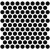 16 Inch Stainless Steel 2 Diamond Punched Grille Insert With Large 7/ Circles For Kenworth T880
