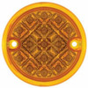 15 LED 3 Inch Rnd Dual Function Reflector Double Face Light - Amber LED / Amber Lens